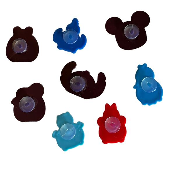 NEW Lilo Stitch Mickey Mouse SHOE CHARMS 8pc For Rubber Clogs Bags + Donald Duck - Picture 5 of 6